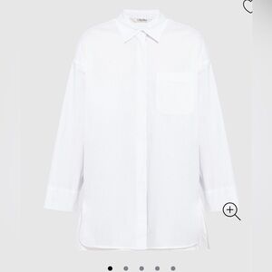 S’ Max Mara Sylvie White Shirt, size 2, NWT